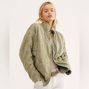 Free People Dolman Quilted Knit Jacket